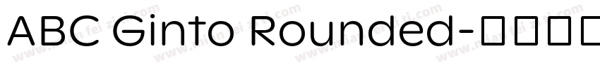 ABC Ginto Rounded字体转换